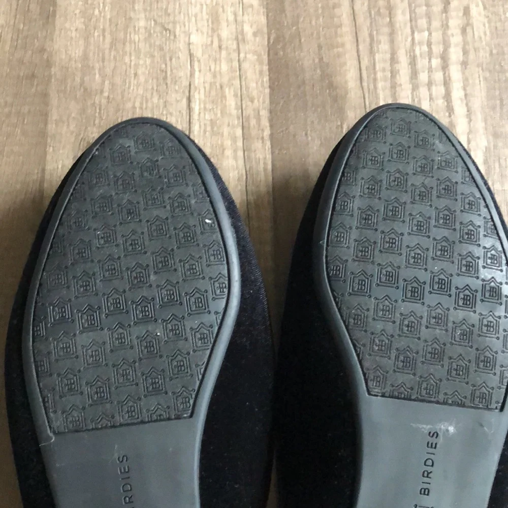 Birdies Phoebe Velvet Faux Fur Black Mules 7.5 - Picture 8 of 10
